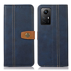 Funda de Cuero Cartera con Soporte Carcasa M16L para Xiaomi Redmi Note 12S Azul