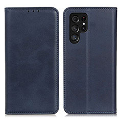 Funda de Cuero Cartera con Soporte Carcasa M17L para Samsung Galaxy S21 Ultra 5G Azul