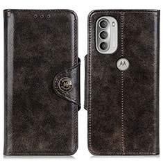 Funda de Cuero Cartera con Soporte Carcasa M20L para Motorola Moto G51 5G Bronze