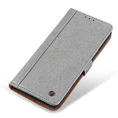 Funda de Cuero Cartera con Soporte Carcasa M24L para Samsung Galaxy S22 Plus 5G Gris