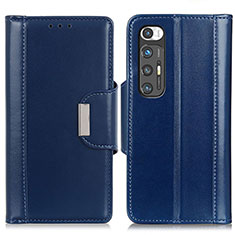 Funda de Cuero Cartera con Soporte Carcasa ML13 para Xiaomi Mi 10S 5G Azul