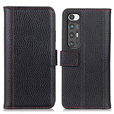 Funda de Cuero Cartera con Soporte Carcasa ML14 para Xiaomi Mi 10S 5G Negro