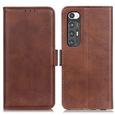 Funda de Cuero Cartera con Soporte Carcasa ML15 para Xiaomi Mi 10S 5G Marron