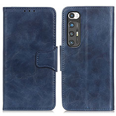 Funda de Cuero Cartera con Soporte Carcasa ML2 para Xiaomi Mi 10S 5G Azul