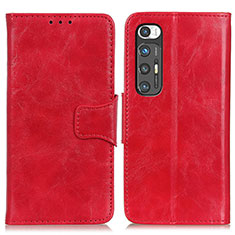 Funda de Cuero Cartera con Soporte Carcasa ML2 para Xiaomi Mi 10S 5G Rojo