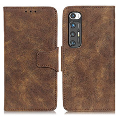 Funda de Cuero Cartera con Soporte Carcasa ML3 para Xiaomi Mi 10S 5G Marron