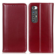 Funda de Cuero Cartera con Soporte Carcasa ML5 para Xiaomi Mi 10S 5G Rojo