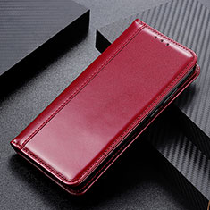 Funda de Cuero Cartera con Soporte Carcasa ML5 para Xiaomi Poco F3 5G Rojo