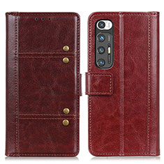 Funda de Cuero Cartera con Soporte Carcasa ML6 para Xiaomi Mi 10S 5G Marron