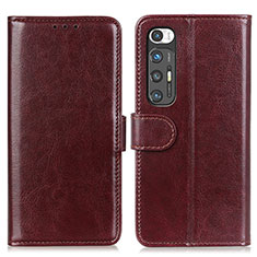 Funda de Cuero Cartera con Soporte Carcasa ML7 para Xiaomi Mi 10S 5G Marron