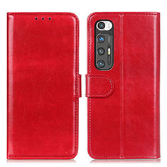 Funda de Cuero Cartera con Soporte Carcasa ML7 para Xiaomi Mi 10S 5G Rojo