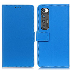 Funda de Cuero Cartera con Soporte Carcasa ML8 para Xiaomi Mi 10S 5G Azul