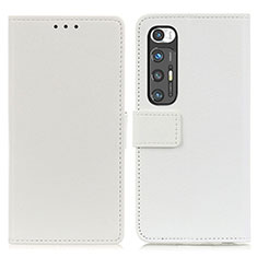 Funda de Cuero Cartera con Soporte Carcasa ML8 para Xiaomi Mi 10S 5G Blanco