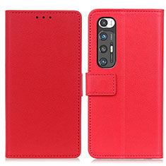 Funda de Cuero Cartera con Soporte Carcasa ML8 para Xiaomi Mi 10S 5G Rojo