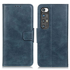 Funda de Cuero Cartera con Soporte Carcasa ML9 para Xiaomi Mi 10S 5G Azul