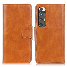 Funda de Cuero Cartera con Soporte Carcasa ML9 para Xiaomi Mi 10S 5G Marron