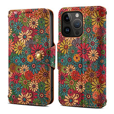 Funda de Cuero Cartera con Soporte Carcasa MT2 para Apple iPhone 16 Pro Vistoso