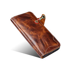 Funda de Cuero Cartera con Soporte Carcasa MT5 para Apple iPhone 14 Pro Max Marron Claro