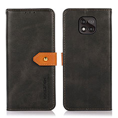 Funda de Cuero Cartera con Soporte Carcasa N01P para Motorola Moto G Power (2021) Negro