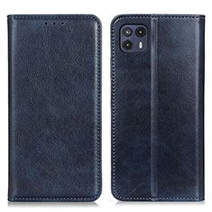 Funda de Cuero Cartera con Soporte Carcasa N01P para Motorola Moto G50 5G Azul