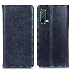 Funda de Cuero Cartera con Soporte Carcasa N01P para OnePlus Nord CE 5G Azul