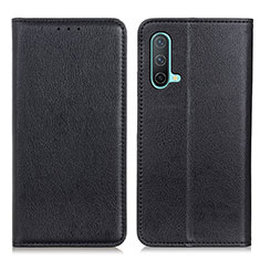 Funda de Cuero Cartera con Soporte Carcasa N01P para OnePlus Nord CE 5G Negro