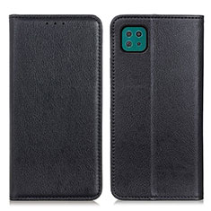 Funda de Cuero Cartera con Soporte Carcasa N01P para Samsung Galaxy A22 5G Negro