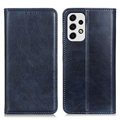 Funda de Cuero Cartera con Soporte Carcasa N01P para Samsung Galaxy A23 4G Azul