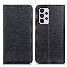 Funda de Cuero Cartera con Soporte Carcasa N01P para Samsung Galaxy A33 5G Negro