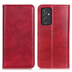 Funda de Cuero Cartera con Soporte Carcasa N01P para Samsung Galaxy A82 5G Rojo