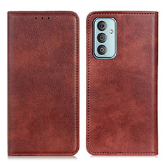 Funda de Cuero Cartera con Soporte Carcasa N01P para Samsung Galaxy F13 4G Marron