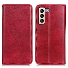 Funda de Cuero Cartera con Soporte Carcasa N01P para Samsung Galaxy S24 Plus 5G Rojo