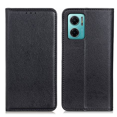 Funda de Cuero Cartera con Soporte Carcasa N01P para Xiaomi Redmi 10 5G Negro