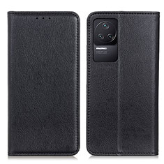 Funda de Cuero Cartera con Soporte Carcasa N01P para Xiaomi Redmi K50 Pro 5G Negro