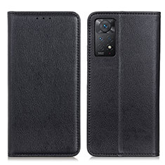 Funda de Cuero Cartera con Soporte Carcasa N01P para Xiaomi Redmi Note 11 Pro 4G Negro