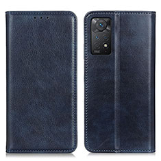 Funda de Cuero Cartera con Soporte Carcasa N01P para Xiaomi Redmi Note 11 Pro 5G Azul