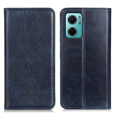 Funda de Cuero Cartera con Soporte Carcasa N01P para Xiaomi Redmi Note 11E 5G Azul