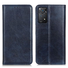 Funda de Cuero Cartera con Soporte Carcasa N01P para Xiaomi Redmi Note 12 Pro 4G Azul