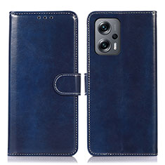 Funda de Cuero Cartera con Soporte Carcasa N01P para Xiaomi Redmi Note 12 Turbo 5G Azul