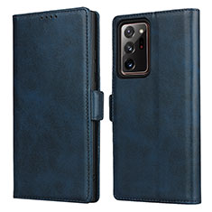 Funda de Cuero Cartera con Soporte Carcasa N02 para Samsung Galaxy Note 20 Ultra 5G Azul