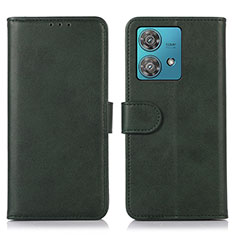 Funda de Cuero Cartera con Soporte Carcasa N02P para Motorola Moto Edge 40 Neo 5G Verde