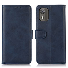 Funda de Cuero Cartera con Soporte Carcasa N02P para Nokia C02 Azul