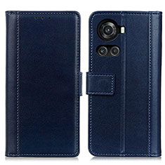 Funda de Cuero Cartera con Soporte Carcasa N02P para OnePlus 10R 5G Azul