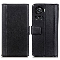 Funda de Cuero Cartera con Soporte Carcasa N02P para OnePlus 10R 5G Negro