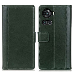 Funda de Cuero Cartera con Soporte Carcasa N02P para OnePlus 10R 5G Verde