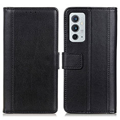 Funda de Cuero Cartera con Soporte Carcasa N02P para OnePlus 9RT 5G Negro