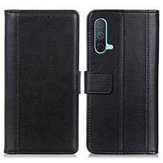 Funda de Cuero Cartera con Soporte Carcasa N02P para OnePlus Nord CE 5G Negro