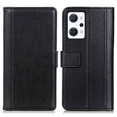 Funda de Cuero Cartera con Soporte Carcasa N02P para Oppo Reno7 A Negro