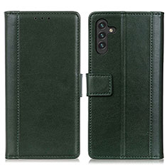 Funda de Cuero Cartera con Soporte Carcasa N02P para Samsung Galaxy A04s Verde