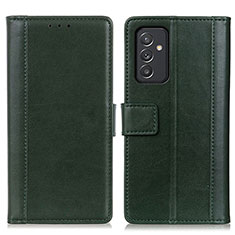 Funda de Cuero Cartera con Soporte Carcasa N02P para Samsung Galaxy A05s Verde